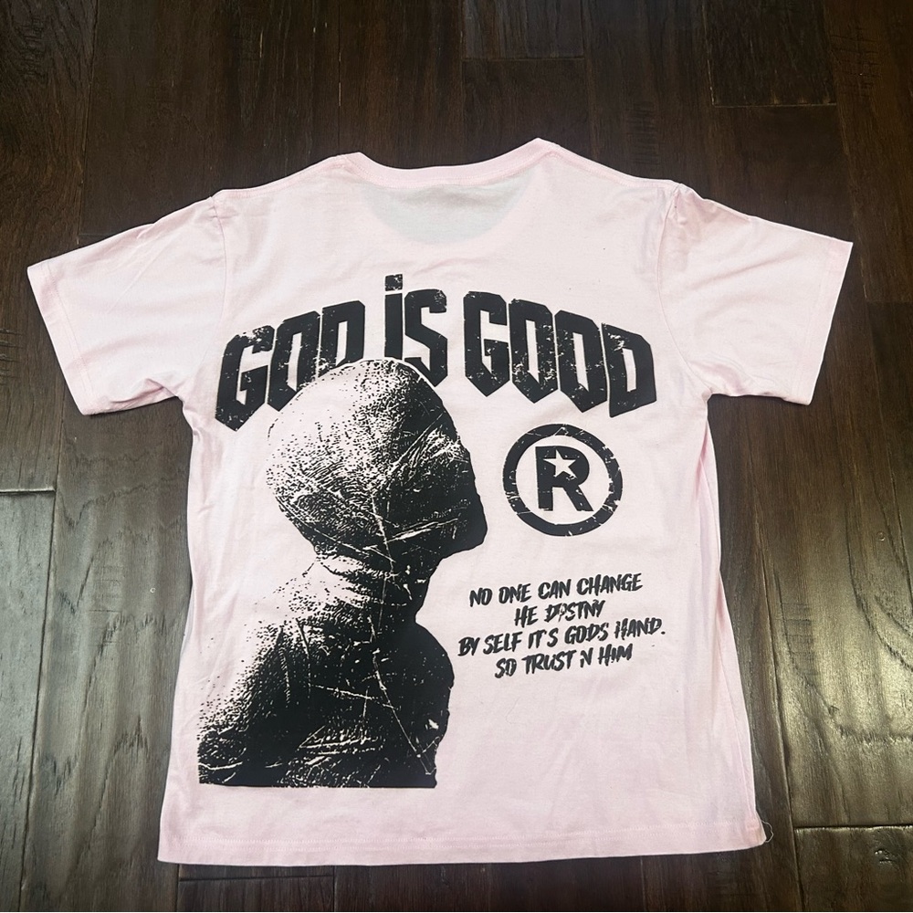 Pink Graphic Tee - God Is Good